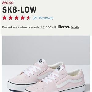 NEW LIGHT PINK VANS